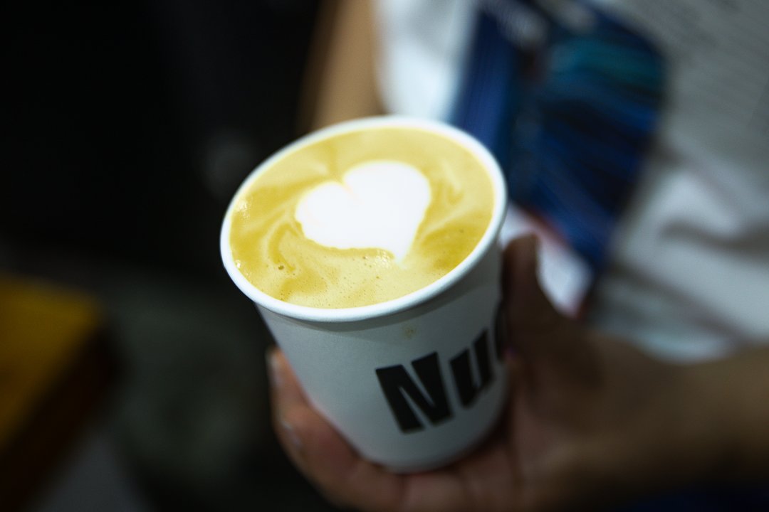 A cappuccino served in a Nude cup at Rio Innovation Week