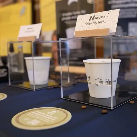 Coffee on display at the Science Museum