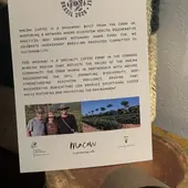 Macaw cards displayed with ceramics at Capim Santo